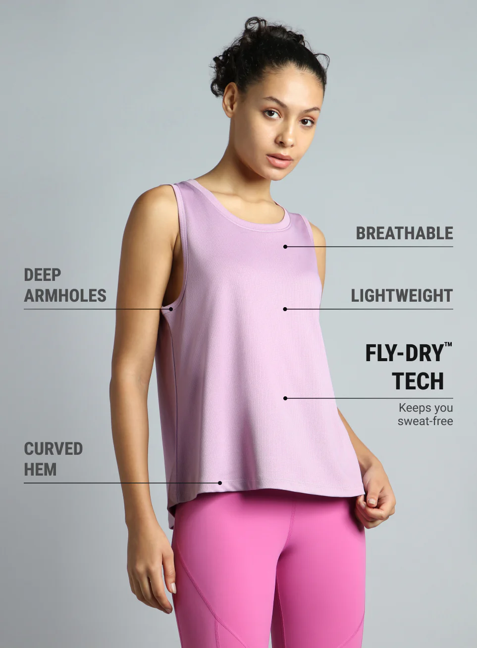 Women's Pink Dance Flow Tank - Image 5