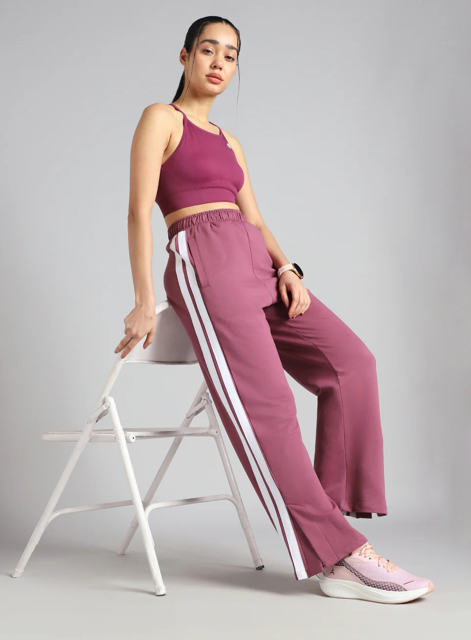 Women's Pink Dance Flow Trackpants - Image 3