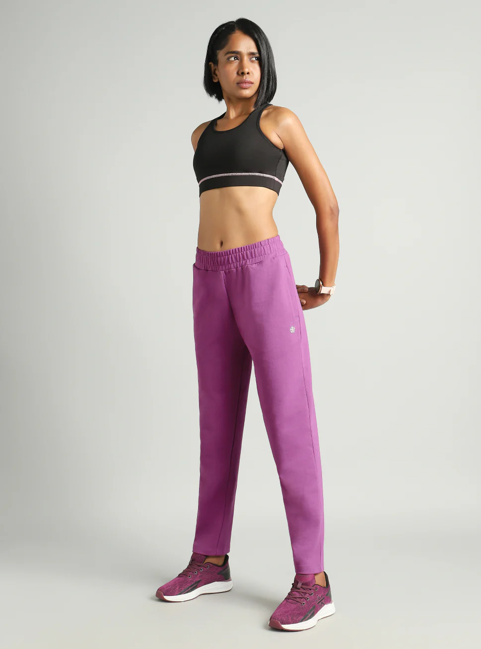 Women's Pink Easy Move Training Trackpants - Image 2