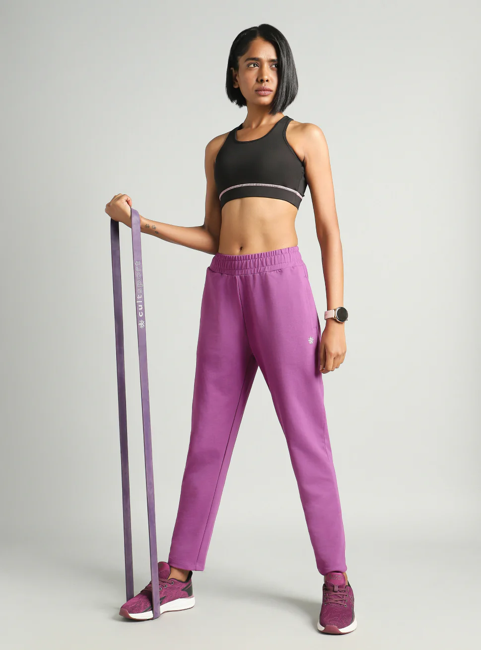 Women's Pink Easy Move Training Trackpants - Image 3