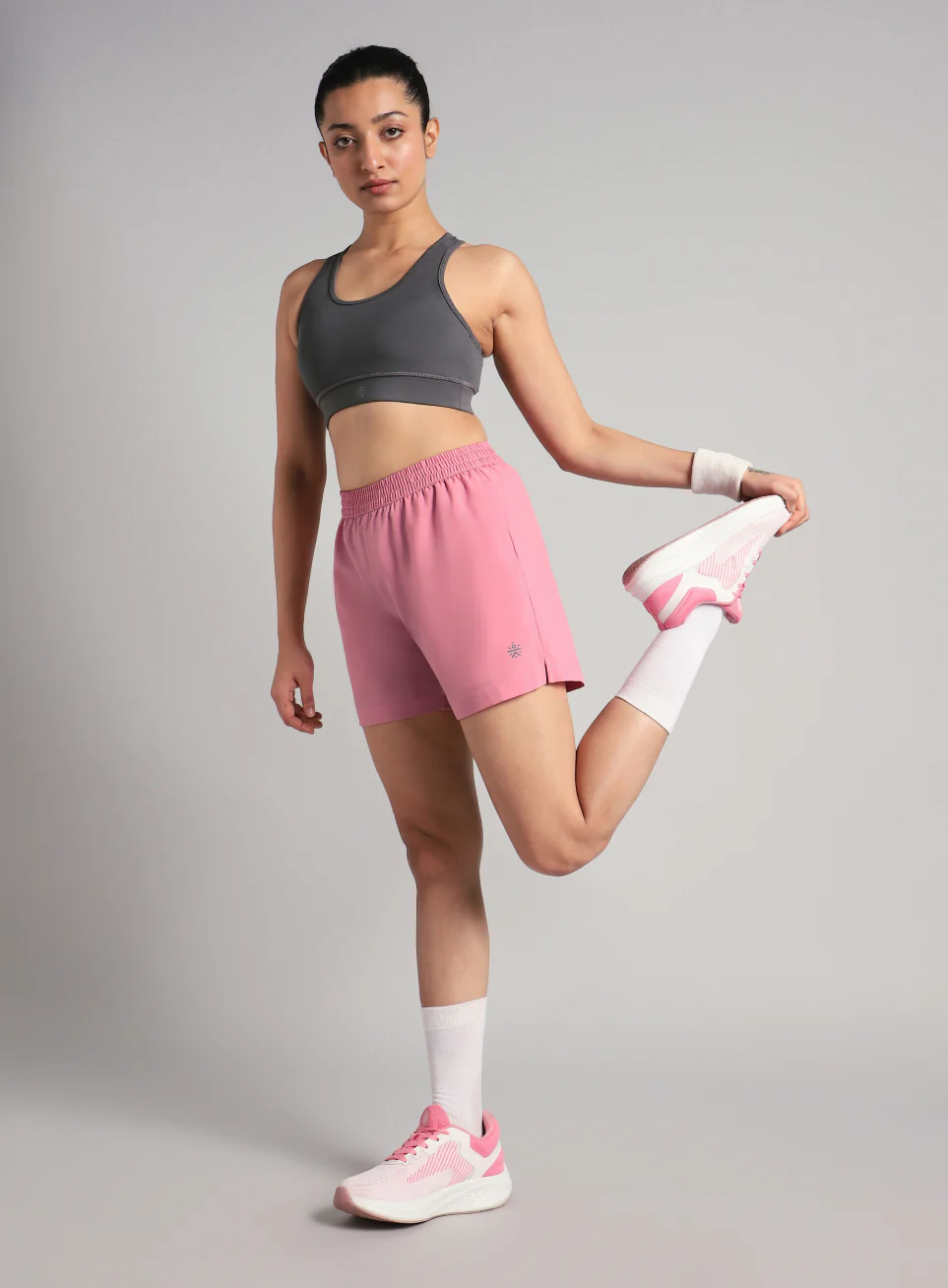 Women's Pink Elevated Run Shorts - Image 3