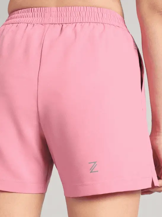 Women's Pink Elevated Run Shorts - Image 9