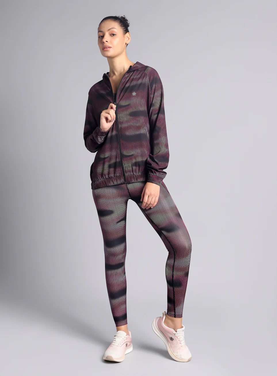 Women's Pink Energy Map All Over Print Lightweight Jacket - Image 2