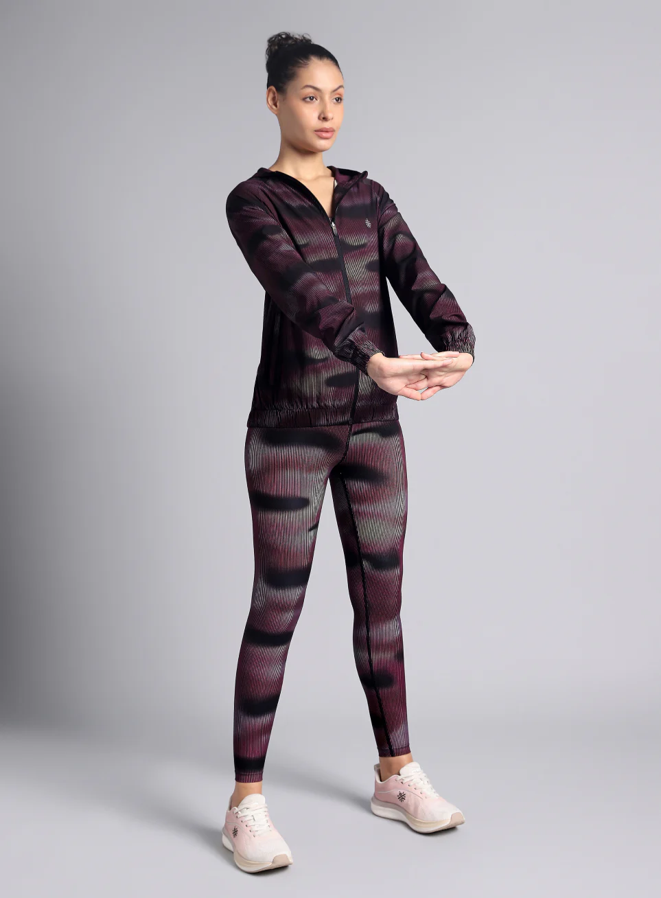 Women's Pink Energy Map All Over Print Lightweight Jacket - Image 3