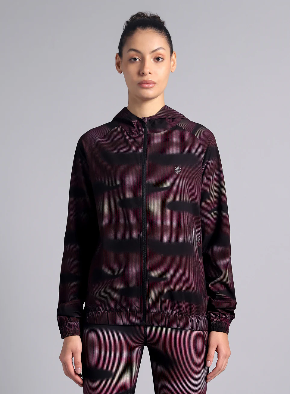 Women's Pink Energy Map All Over Print Lightweight Jacket - Image 4