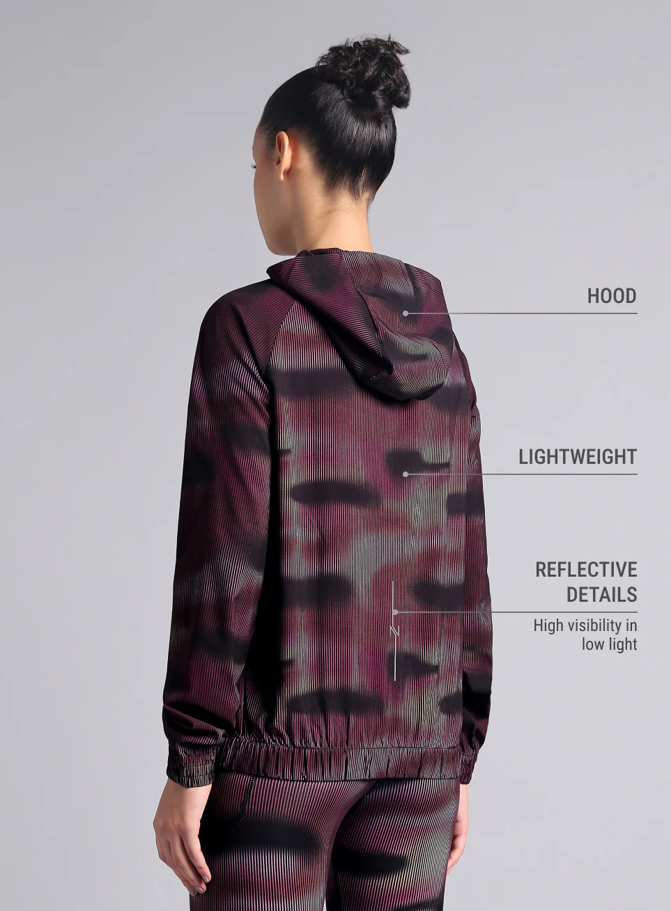 Women's Pink Energy Map All Over Print Lightweight Jacket - Image 6