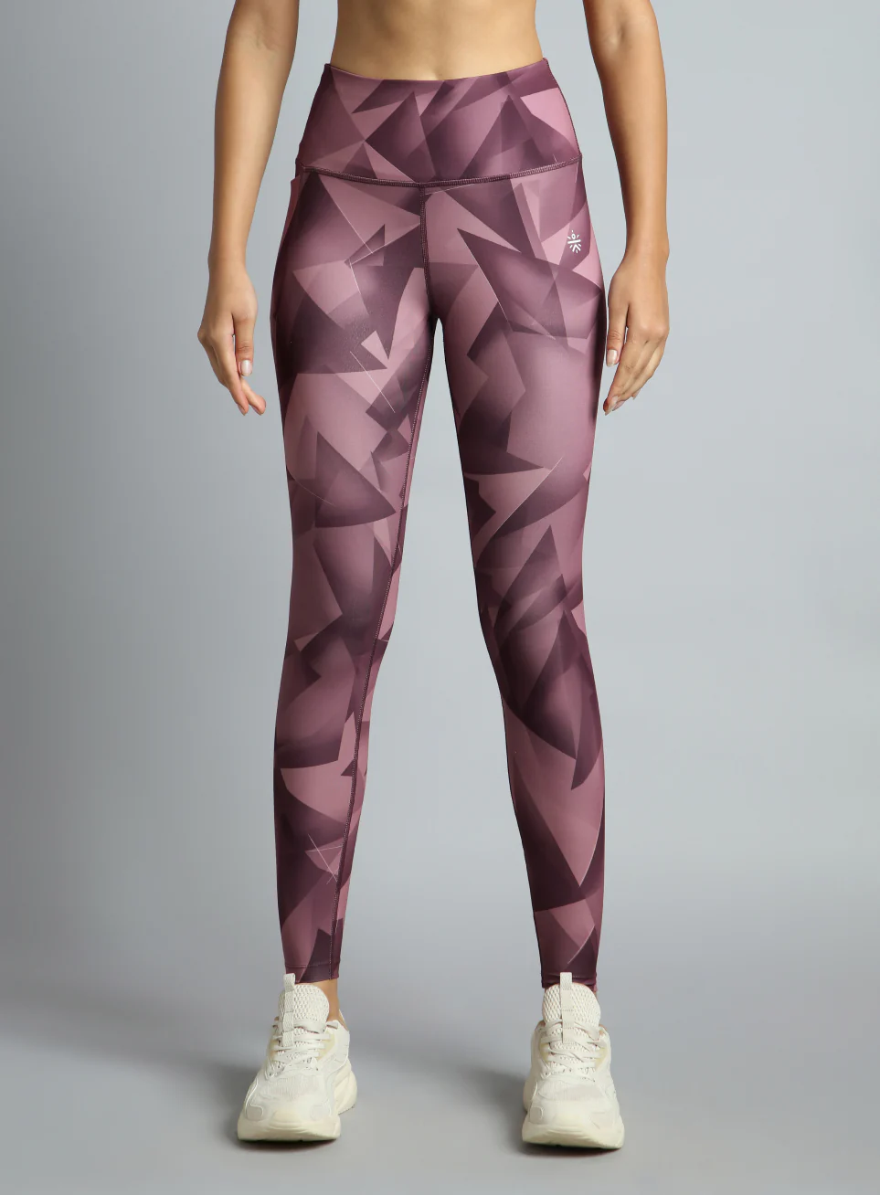Women's Pink Feel the Beat Printed Tights - Image 11