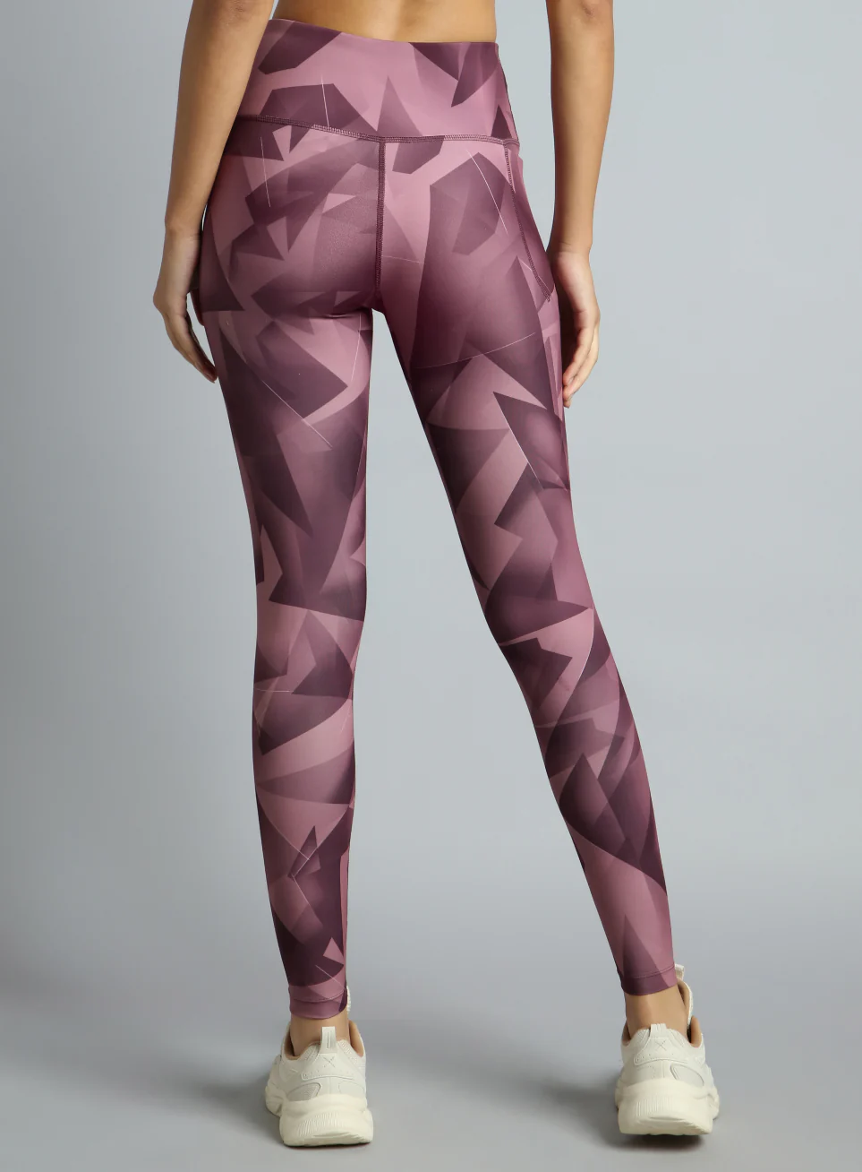Women's Pink Feel the Beat Printed Tights - Image 6