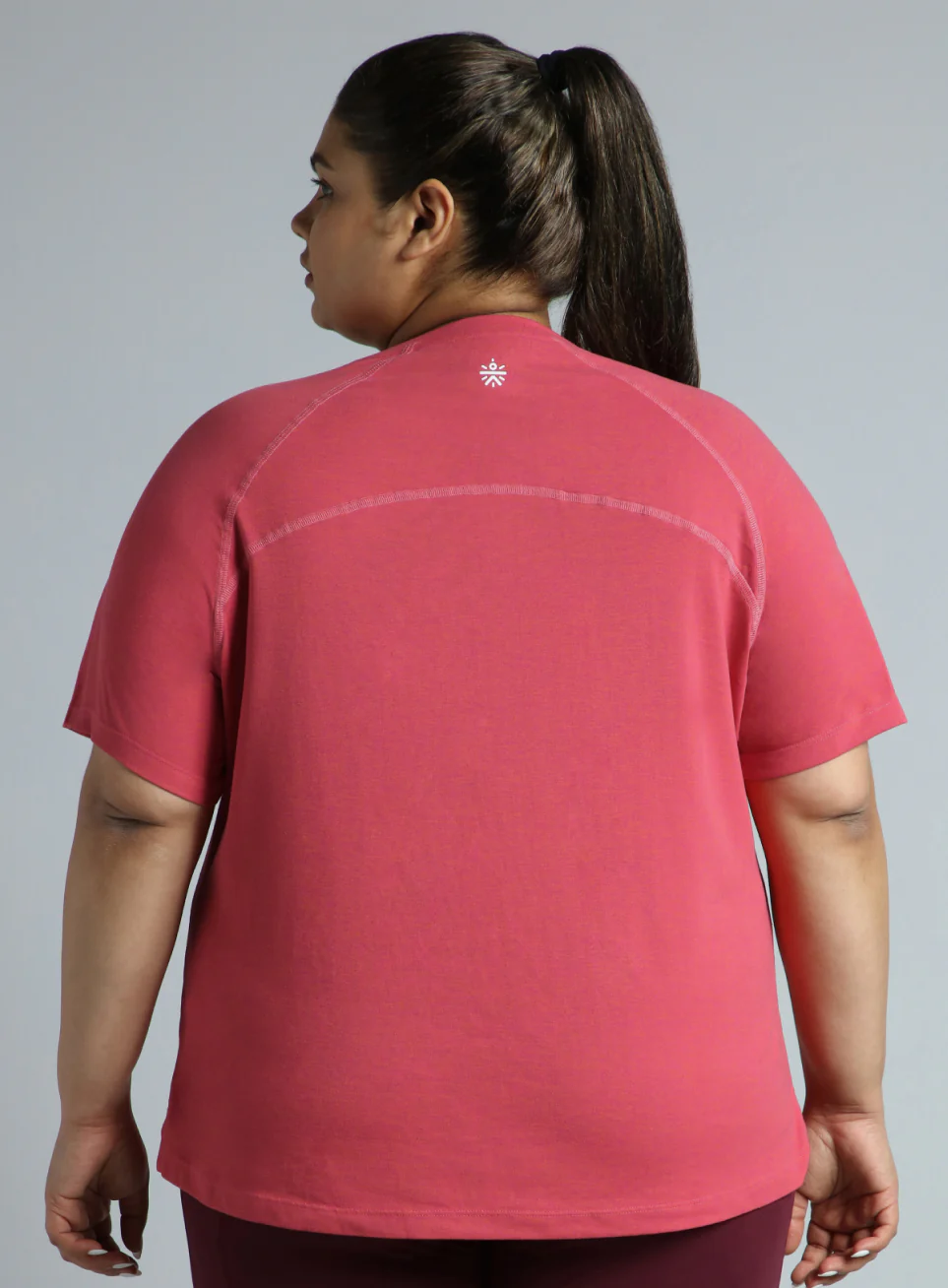 Women's Pink Flex Plus Size COMFORtech Regular Fit T-shirt - Image 6