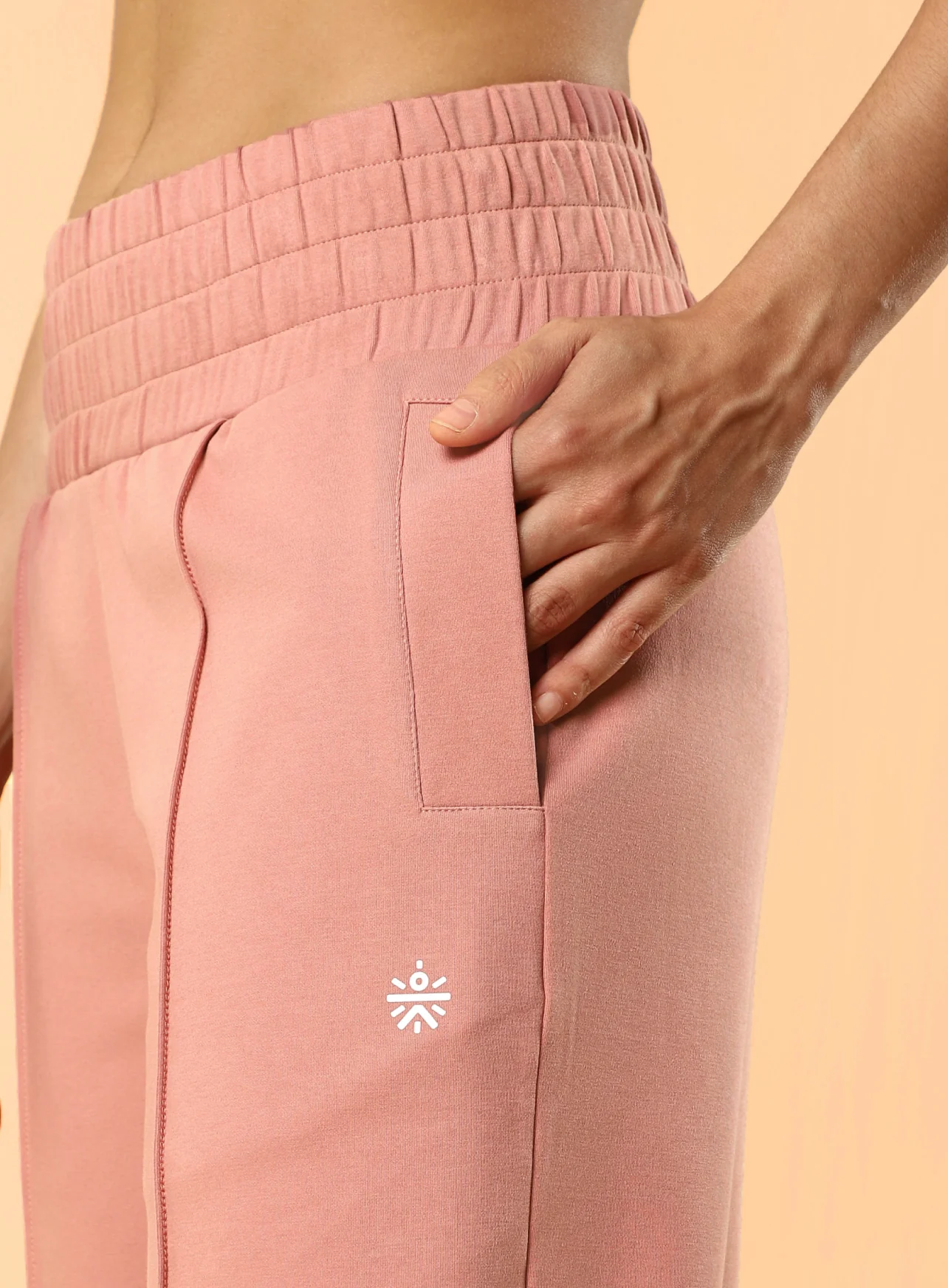 Women's Pink Flex Premium Wide Leg High Waist Pants - Image 7