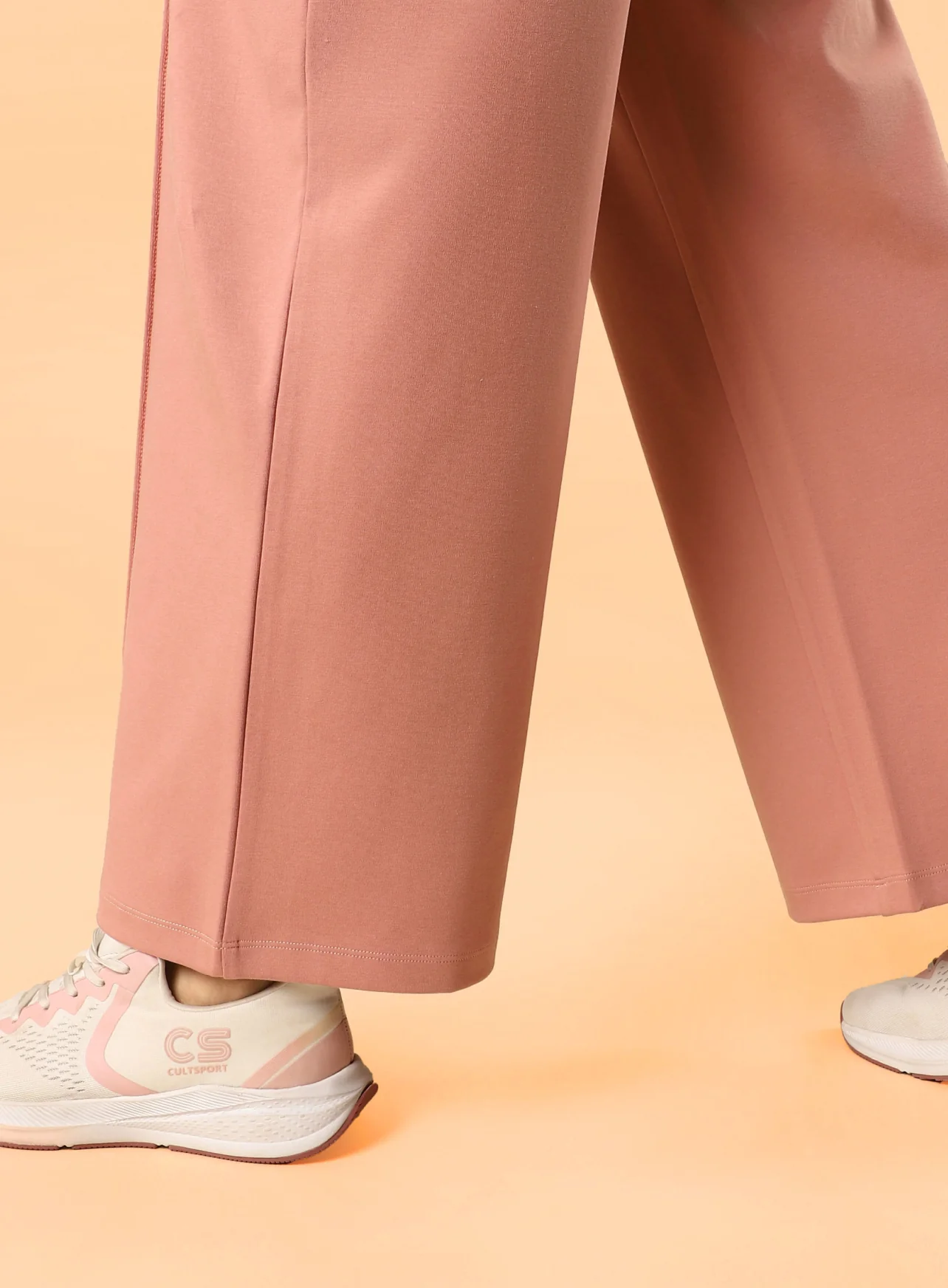Women's Pink Flex Premium Wide Leg High Waist Pants - Image 8
