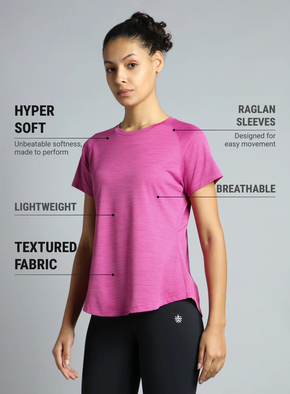 Women's Pink Flow HIIT Top - Image 5