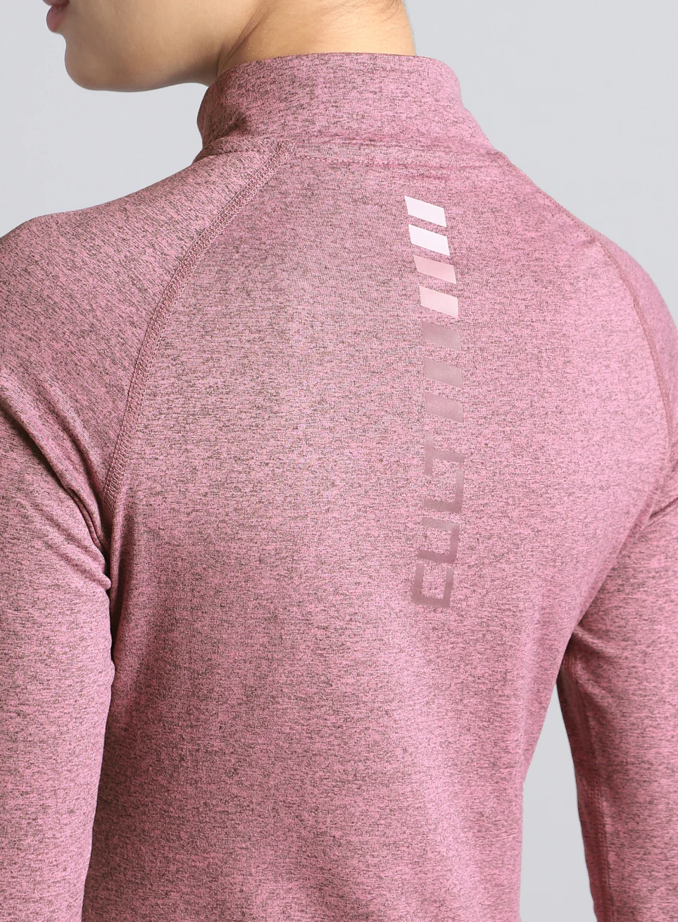 Women's Pink Half Zip All Weather Performance Jacket - Image 10