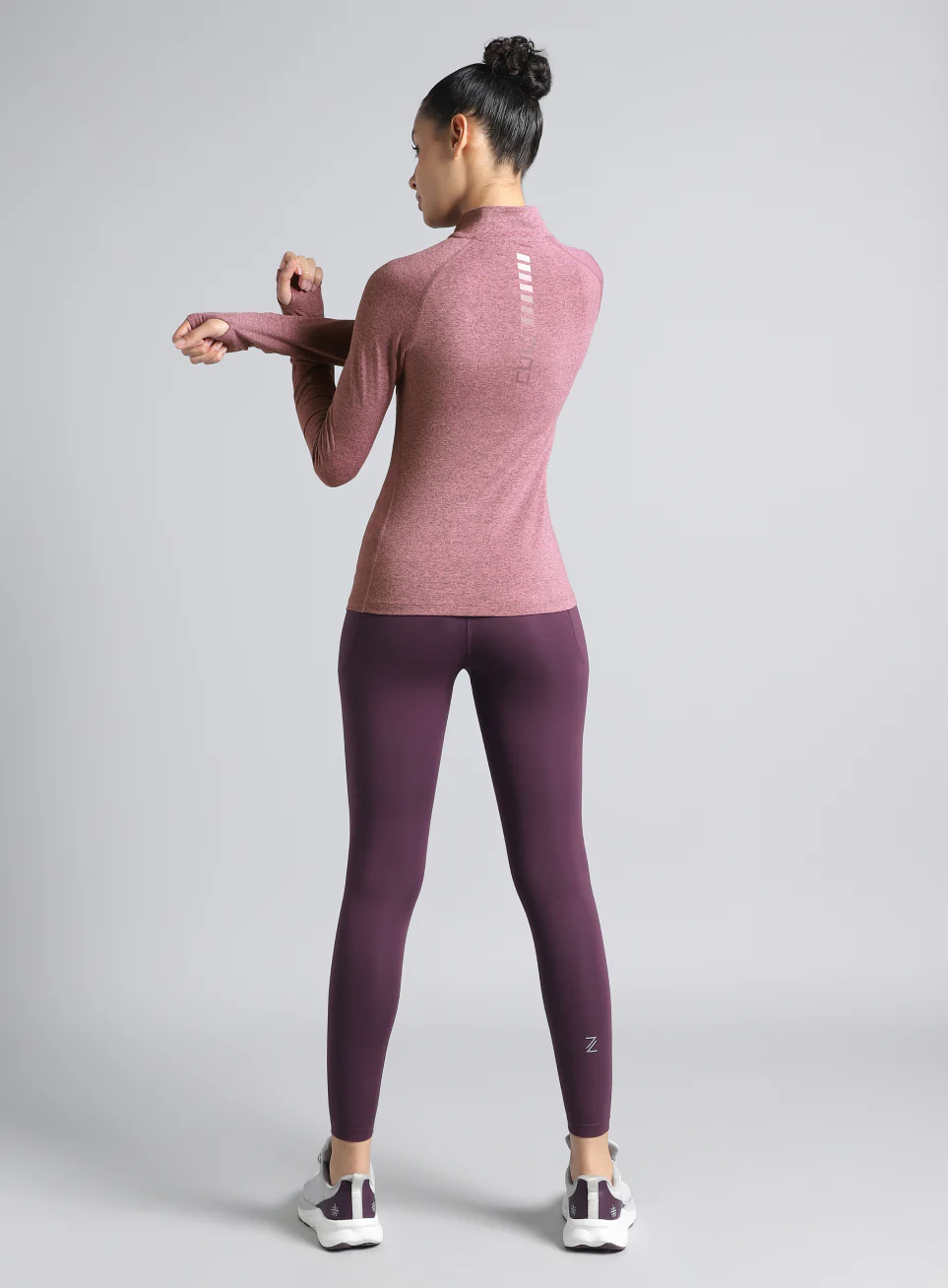 Women's Pink Half Zip All Weather Performance Jacket - Image 3
