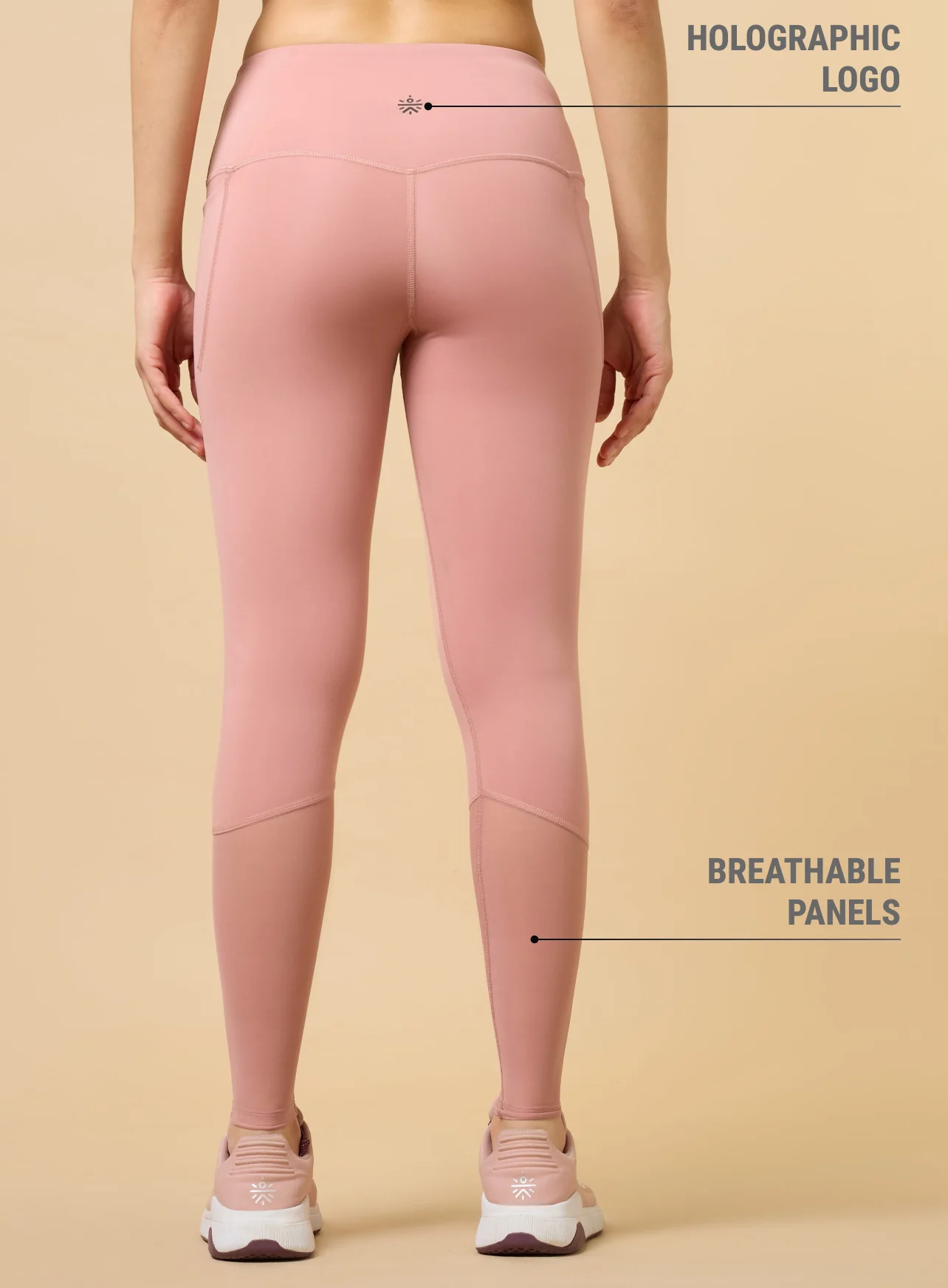 Women's Pink High Energy Training COMFlex Tights - Image 6