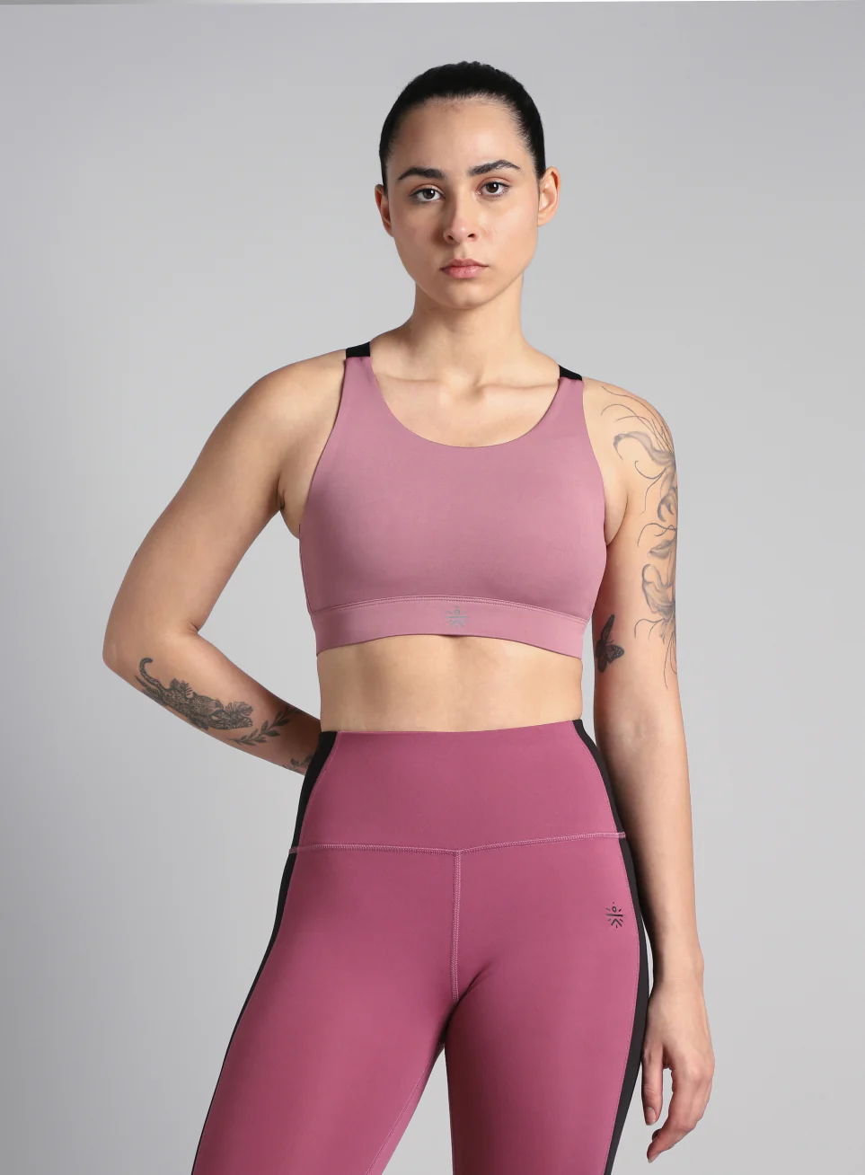 Women's Pink High Impact Running Bra - Image 4