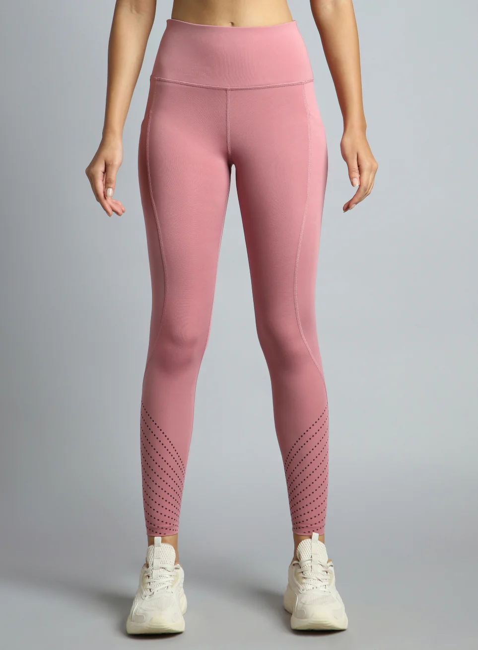 Women's Pink Impact Running Tights - Image 4