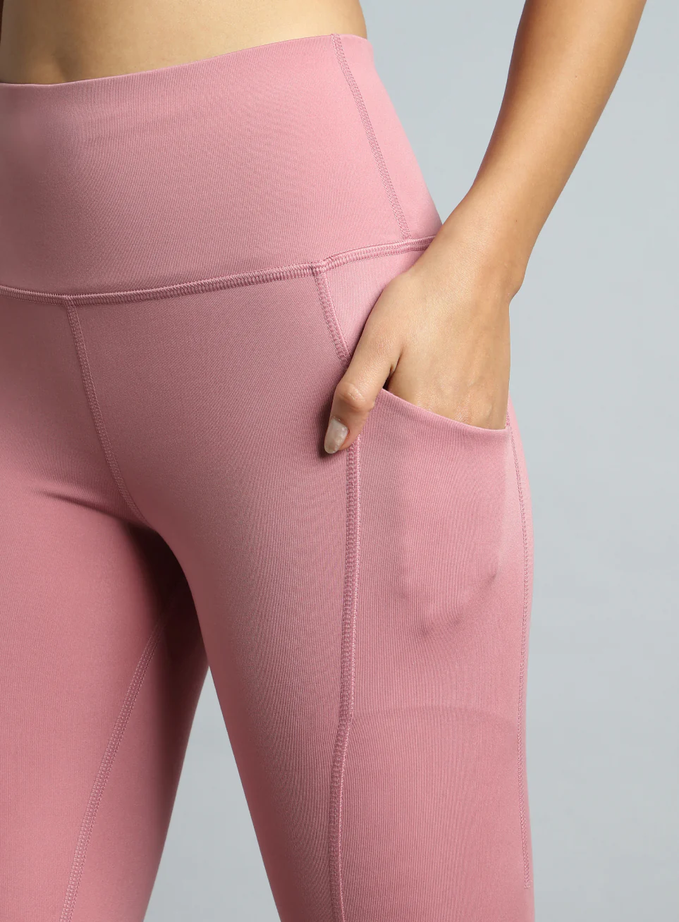 Women's Pink Impact Running Tights - Image 8