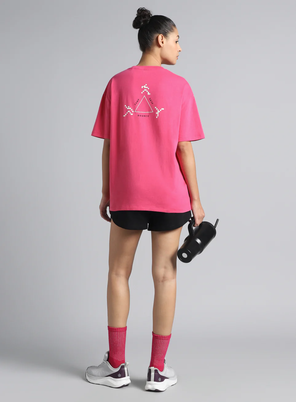 Women's Pink Move Oversized T-shirt - Image 3