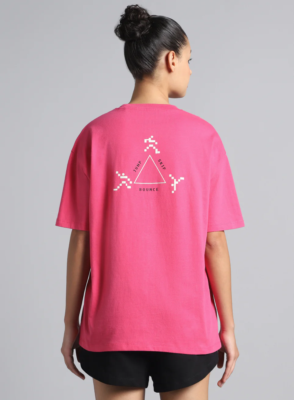 Women's Pink Move Oversized T-shirt - Image 6
