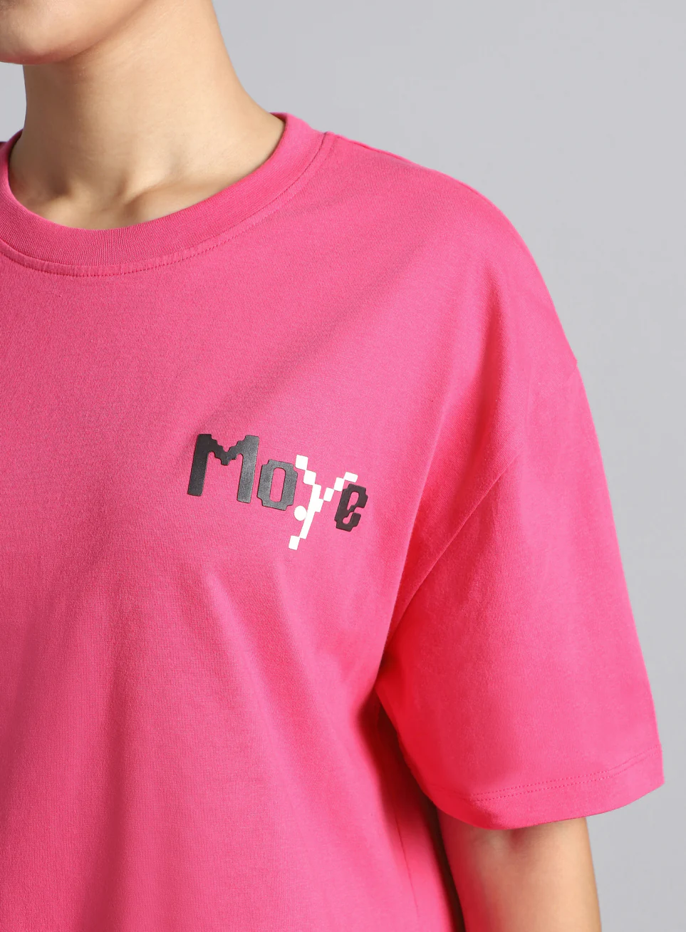 Women's Pink Move Oversized T-shirt - Image 7