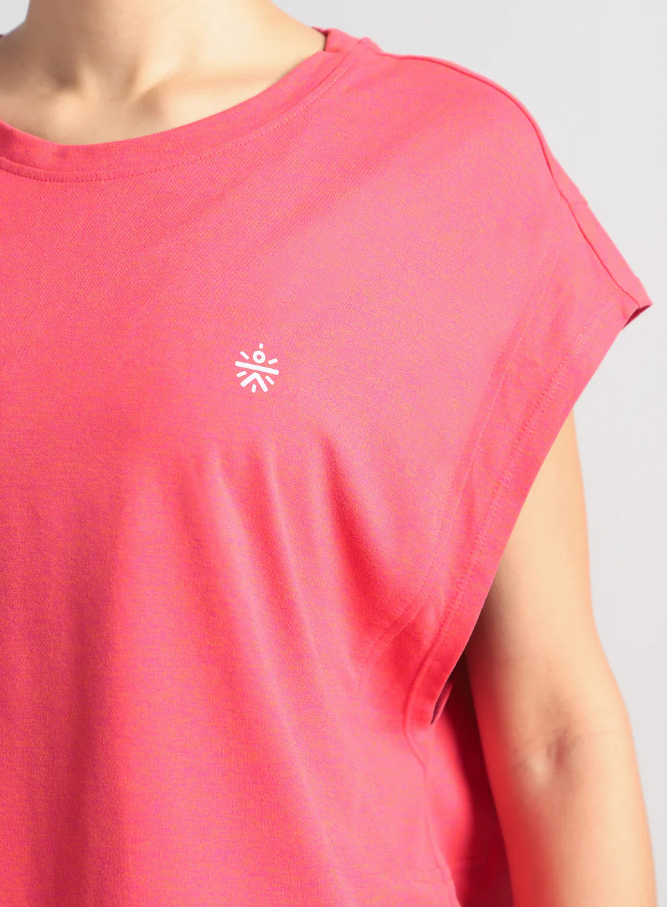 Women's Pink Muscle Flex COMFORtech T-shirt - Image 7