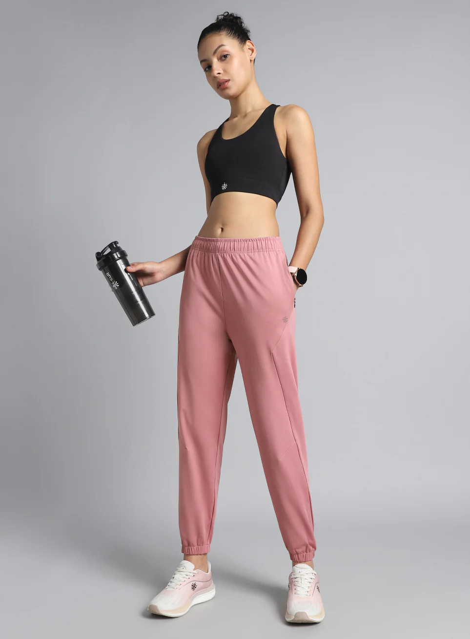 Women's Pink Pace Up Joggers - Image 2