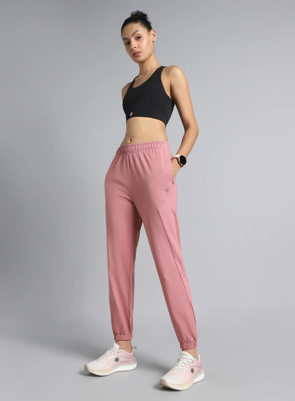Women's Pink Pace Up Joggers - Image 3