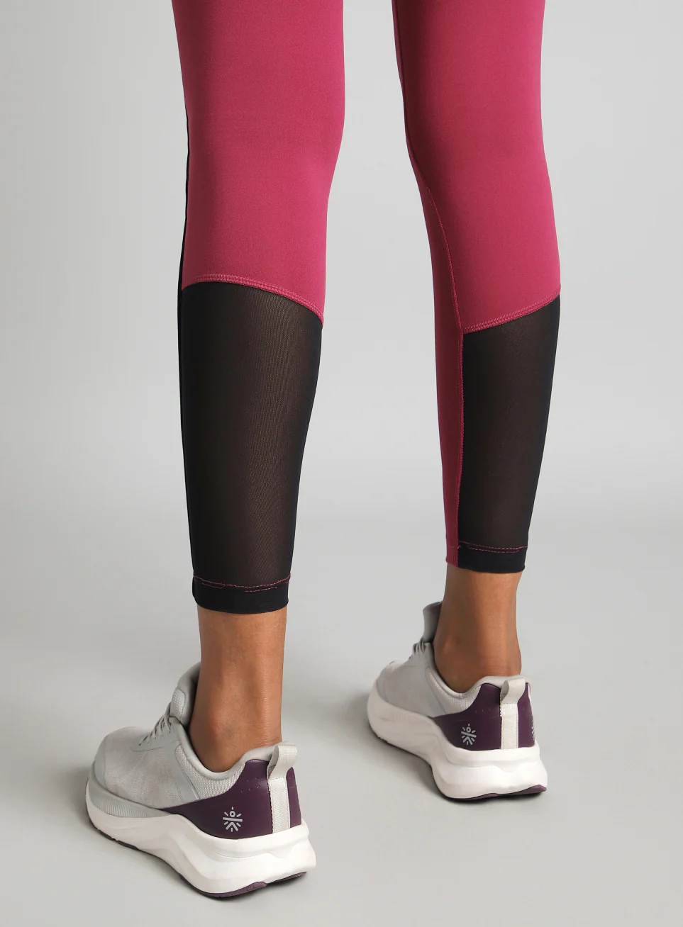 Women's Pink Pace Up Running COMFlex Tights - Image 9
