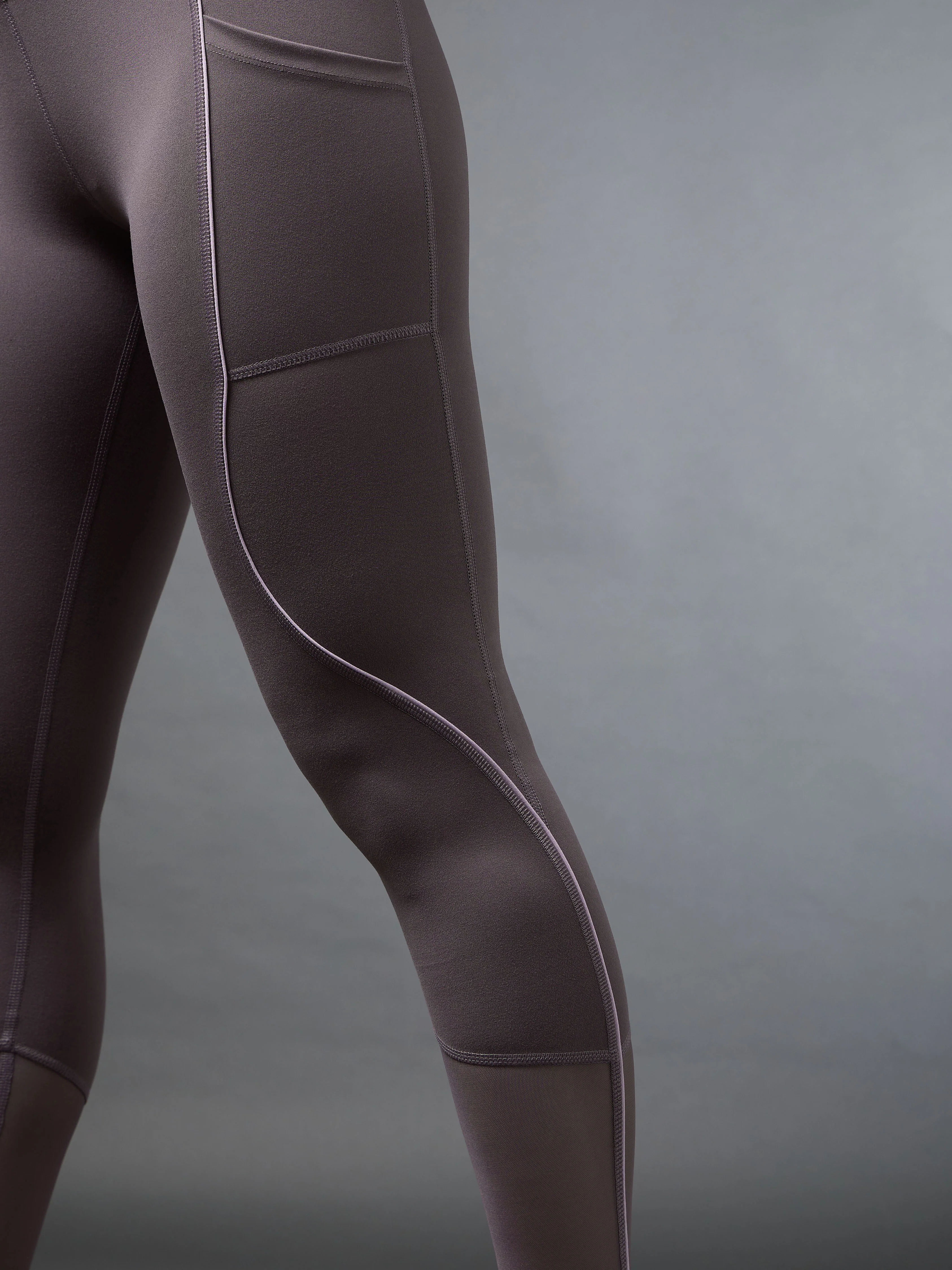 Women's Pink Pace Up Running COMFlex Tights - Image 8