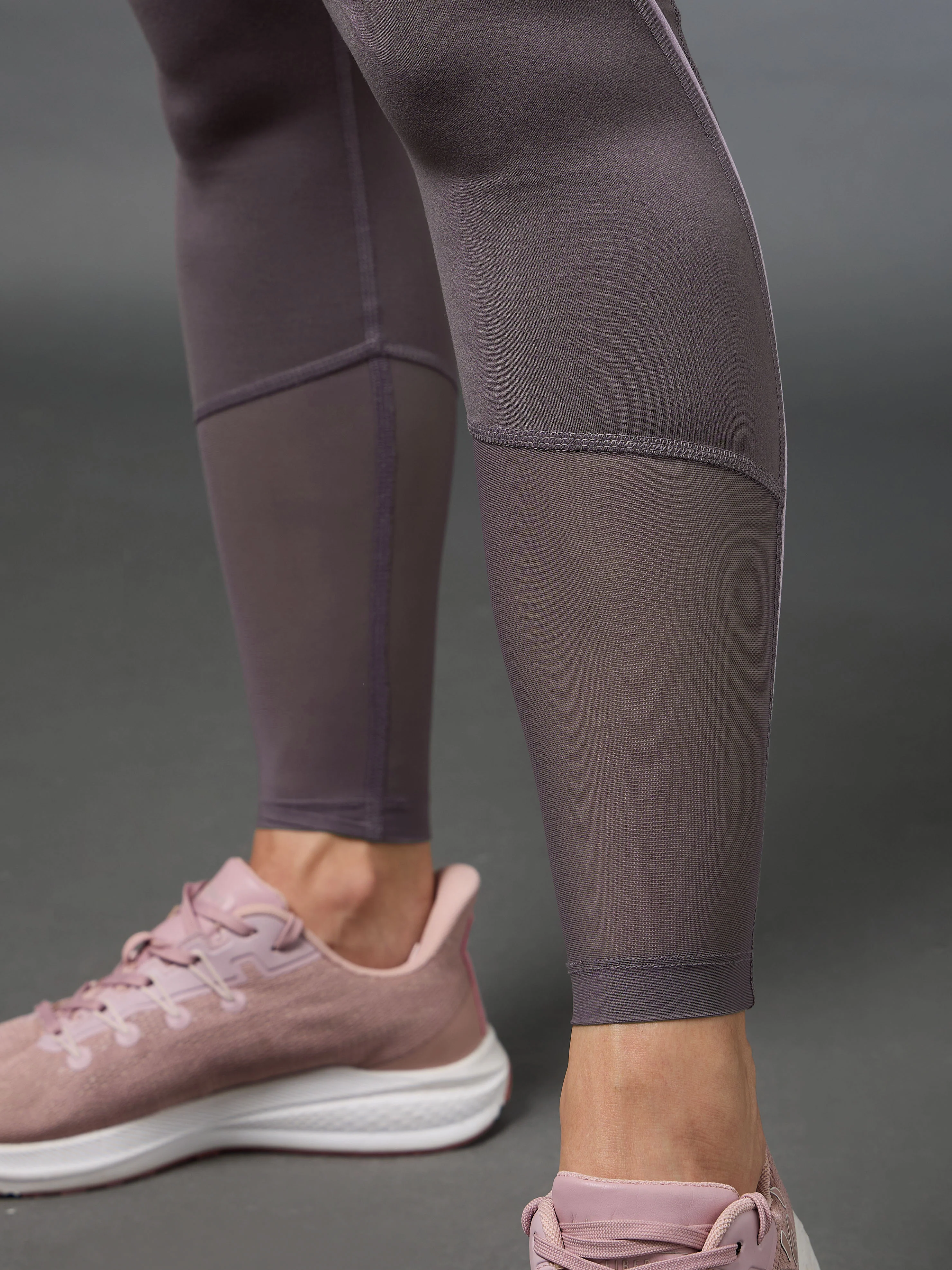 Women's Pink Pace Up Running COMFlex Tights - Image 9