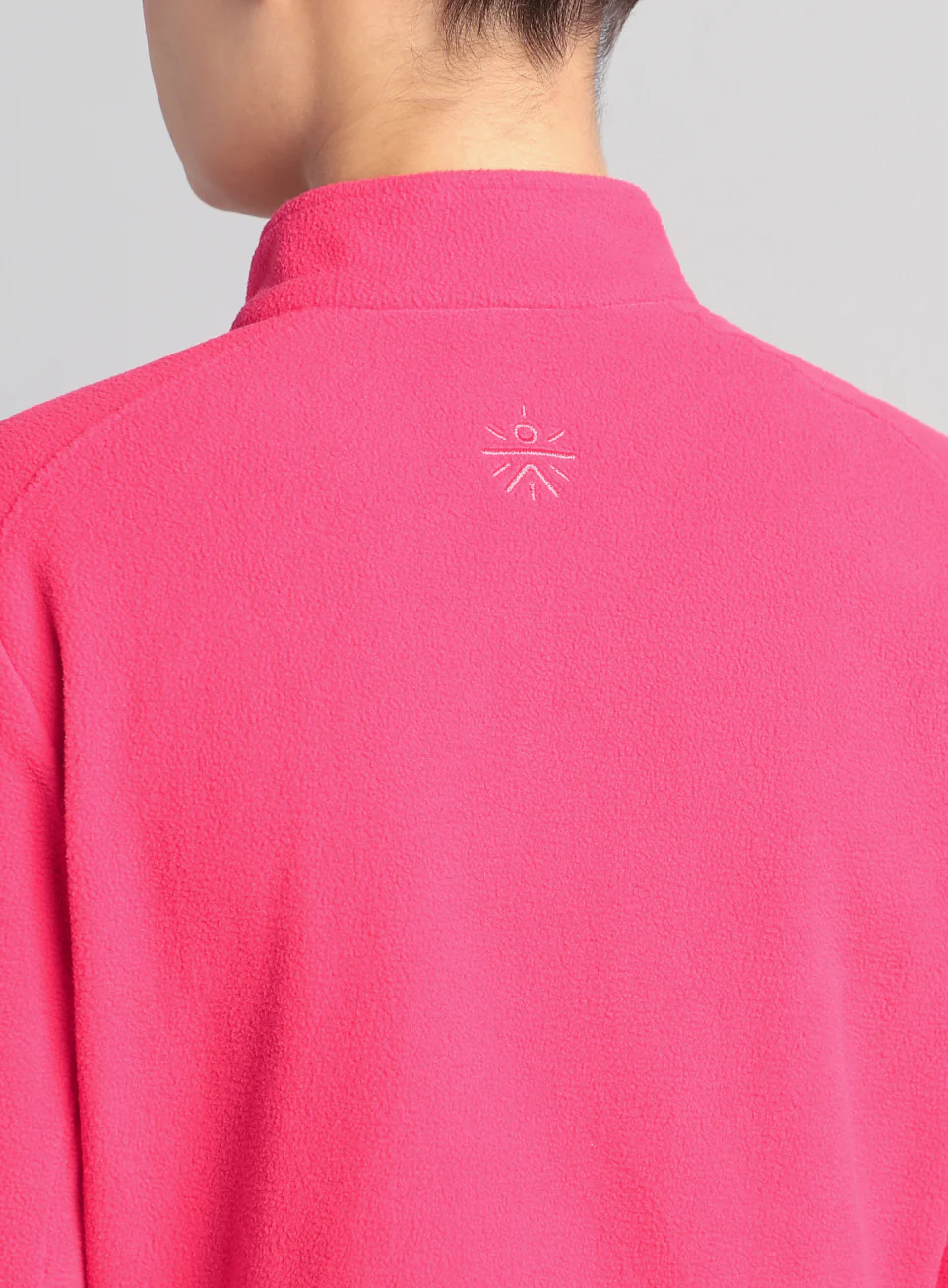 Women's Pink Performance Pro Training Fleece Jacket - Image 10
