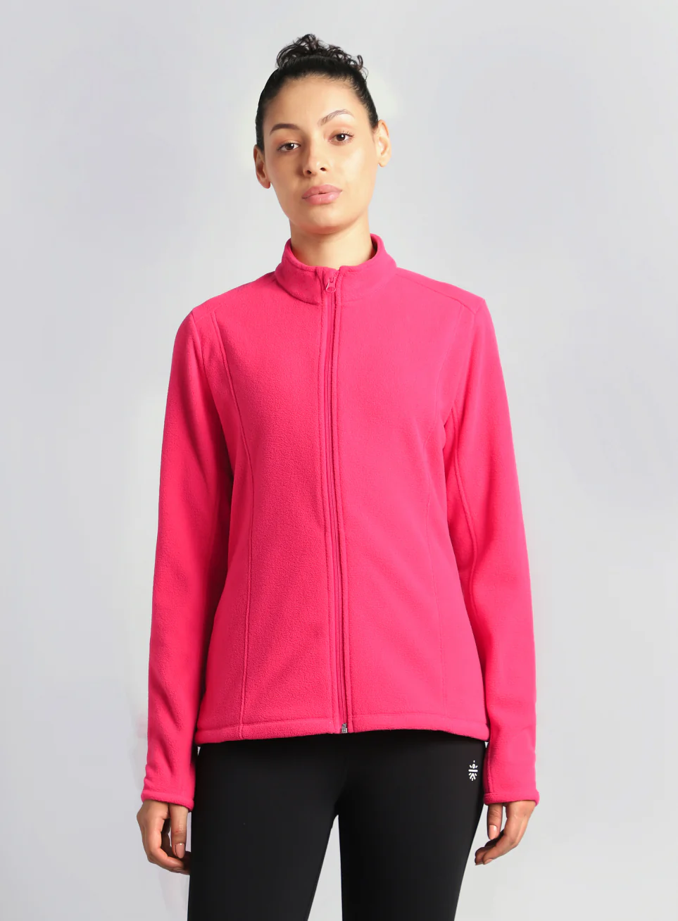 Women's Pink Performance Pro Training Fleece Jacket - Image 4