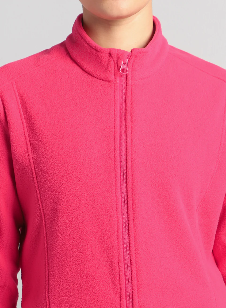 Women's Pink Performance Pro Training Fleece Jacket - Image 7