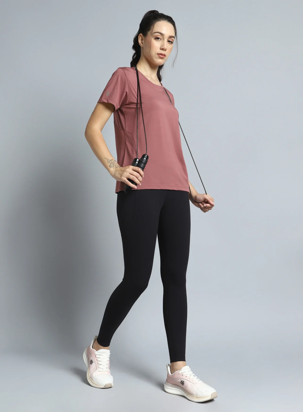 Women's Pink Performance Pro Training T-shirt - Image 2