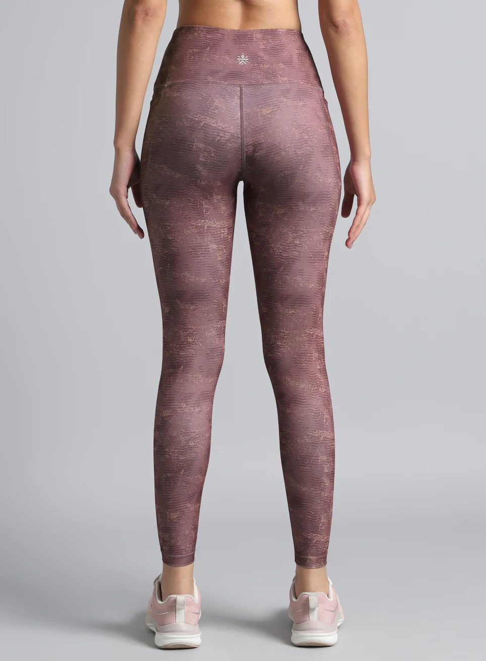Women's Pink Printed Train All Day COMFlex Tights - Image 6