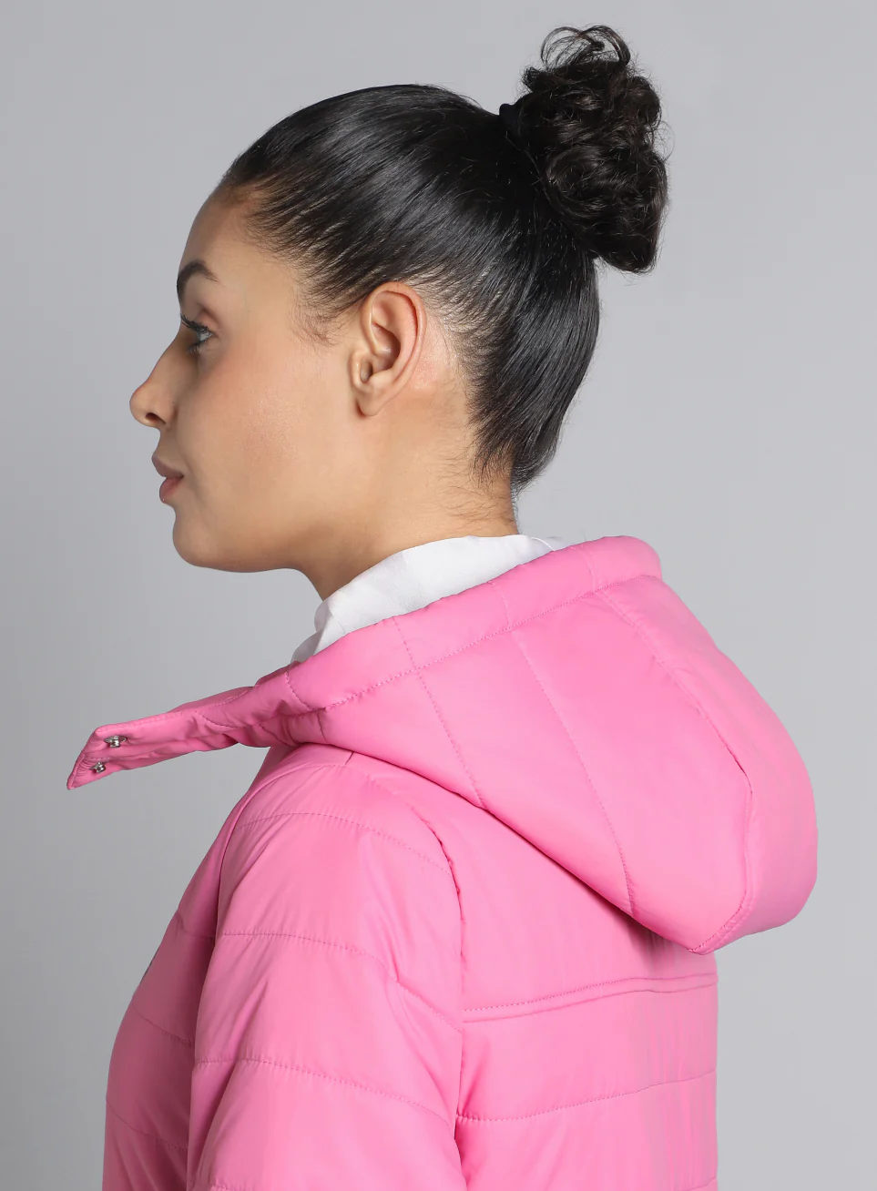 Women's Pink Puffer Jacket - Image 10