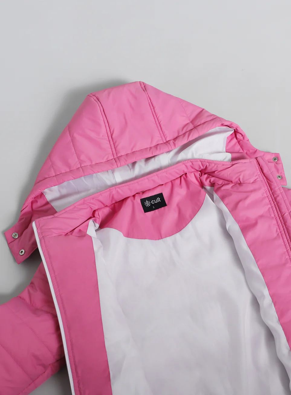 Women's Pink Puffer Jacket - Image 11