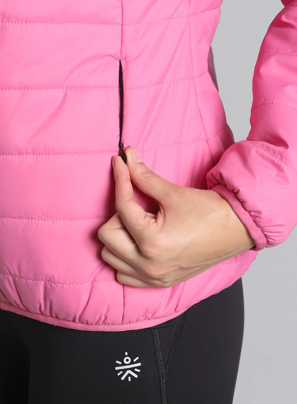 Women's Pink Puffer Jacket - Image 8