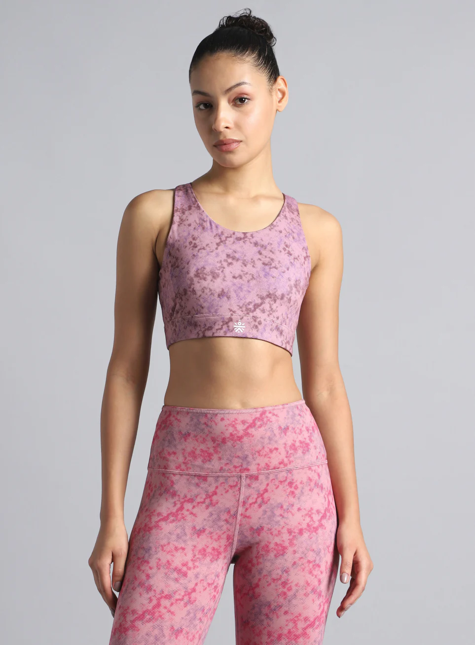 Women's Pink Reversible Yoga High Support Bra - Image 5