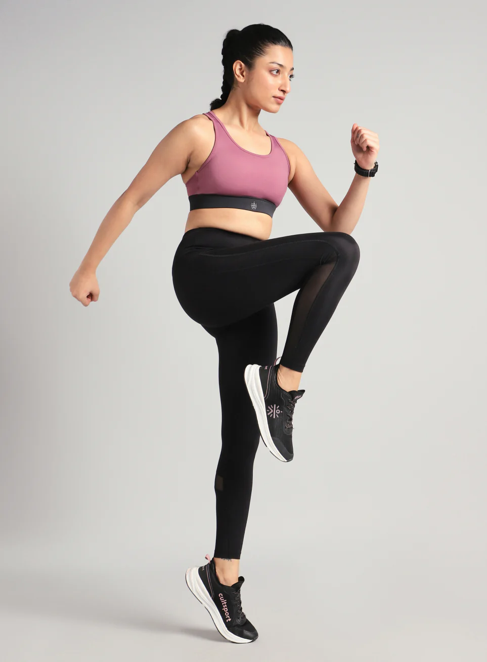 Women's Pink Run Forward High Support Bra - Image 3
