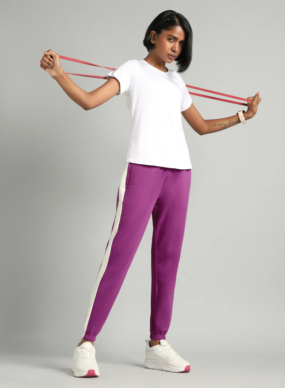 Women's Pink Sculpt Training Joggers - Image 2