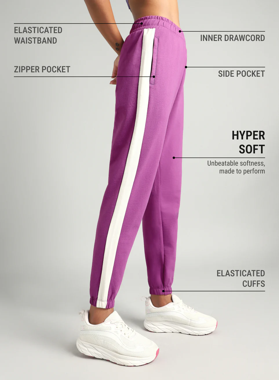 Women's Pink Sculpt Training Joggers - Image 5