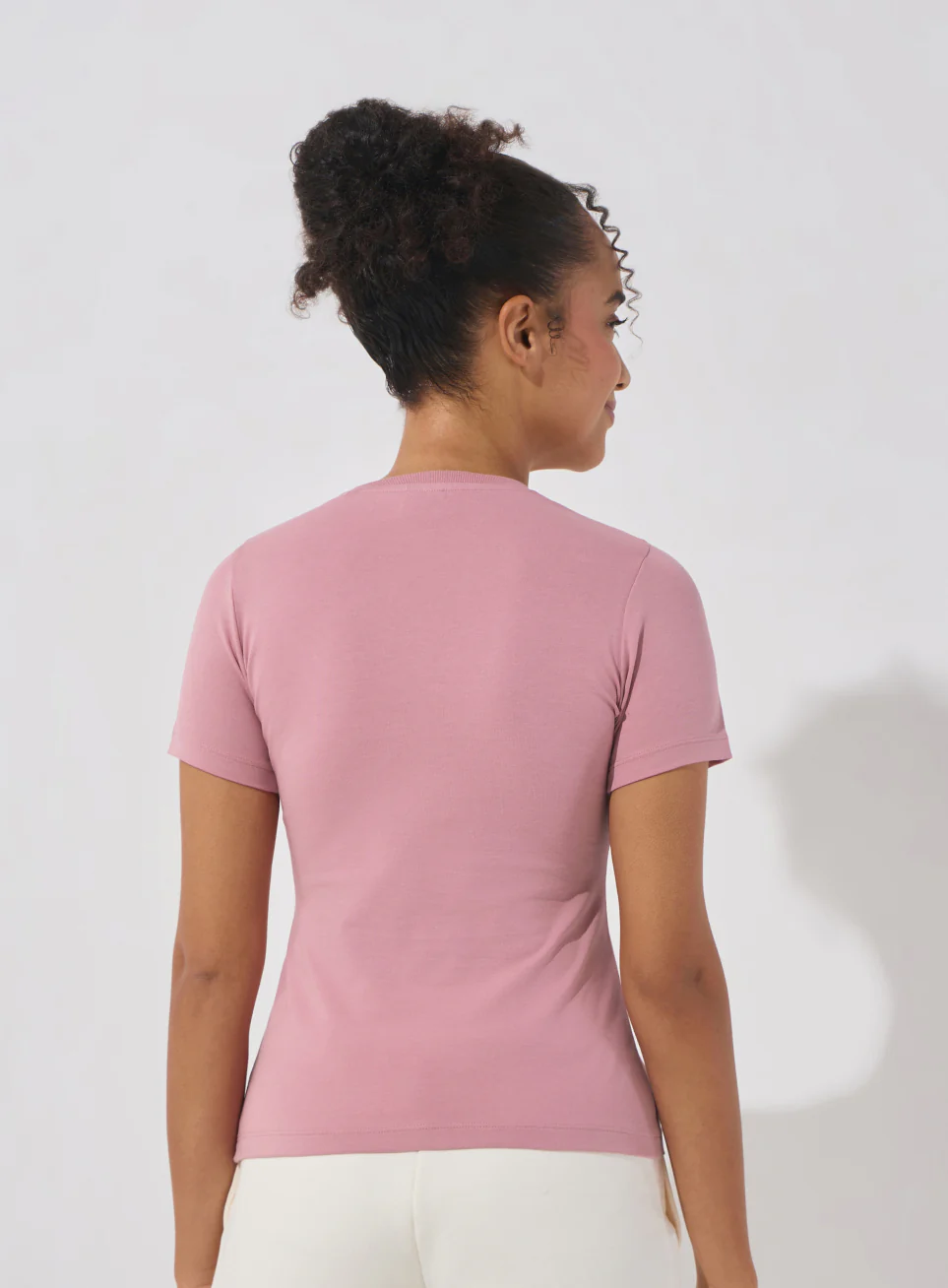 Women's Pink Soft Form Snug T-shirt - Image 6