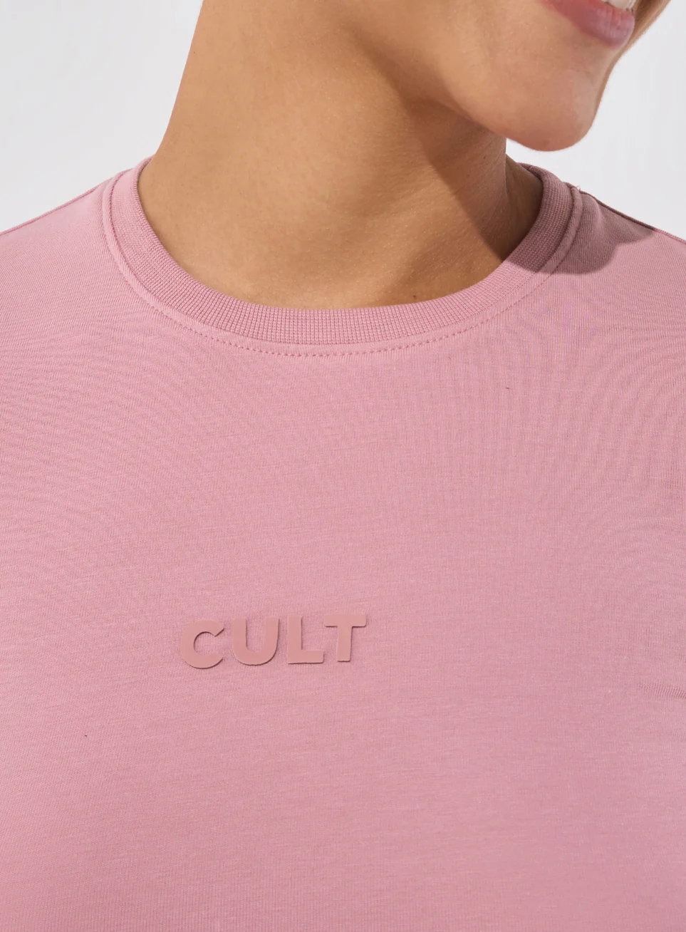 Women's Pink Soft Form Snug T-shirt - Image 7