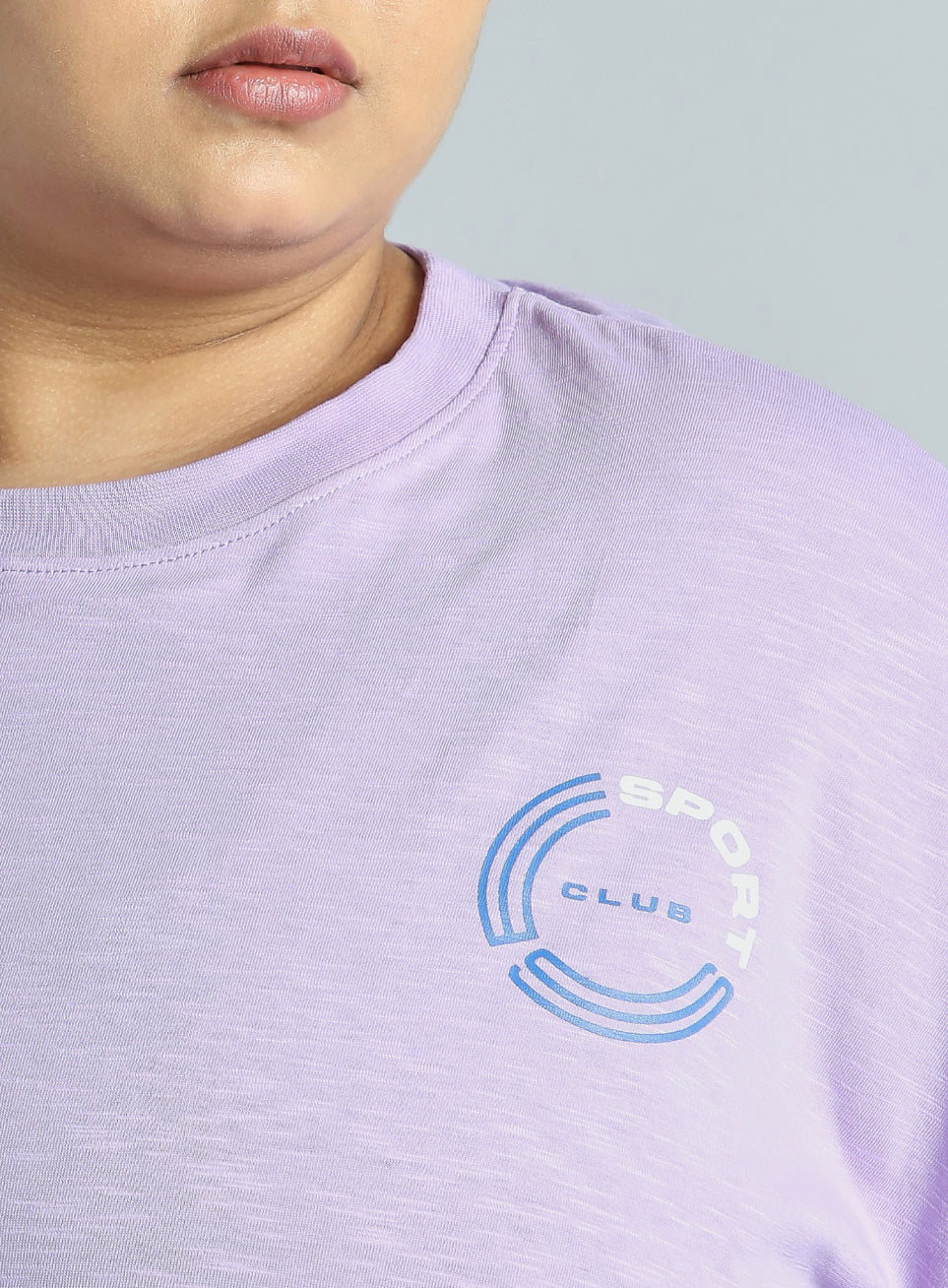 Women's Pink Sports Club Plus Size Oversized Fit T-shirt - Image 7