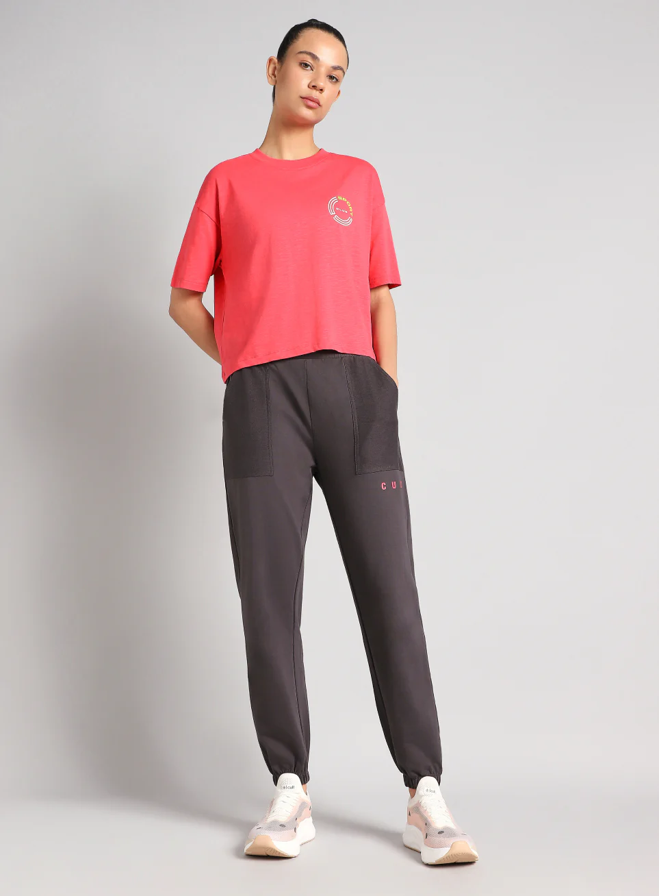 Women's Pink Sports Club T-shirt - Image 3