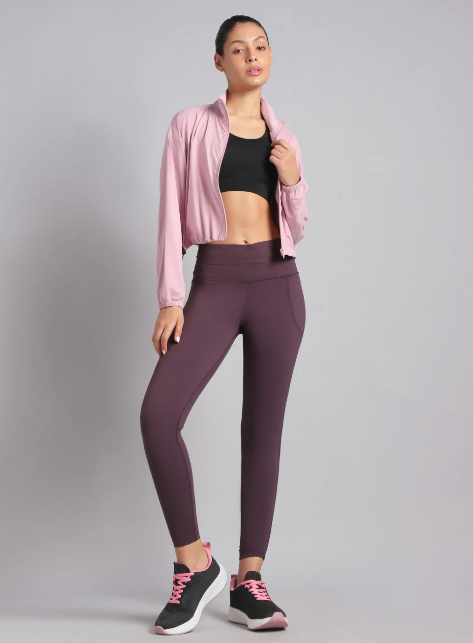 Women's Pink Supreme Soft Ultra Light Running Jacket - Image 3