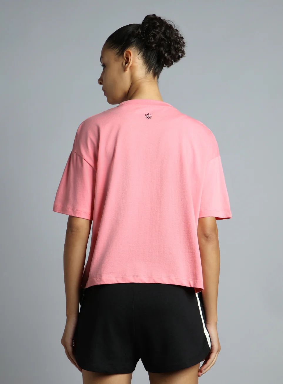 Women's Pink Tonal Branding Graphic T-shirt - Image 6