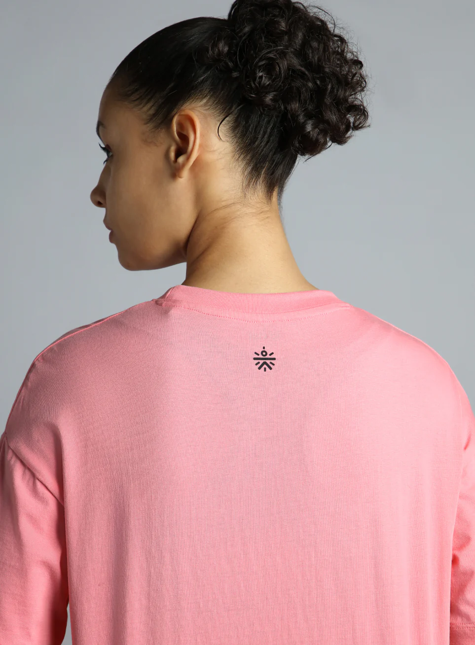 Women's Pink Tonal Branding Graphic T-shirt - Image 8